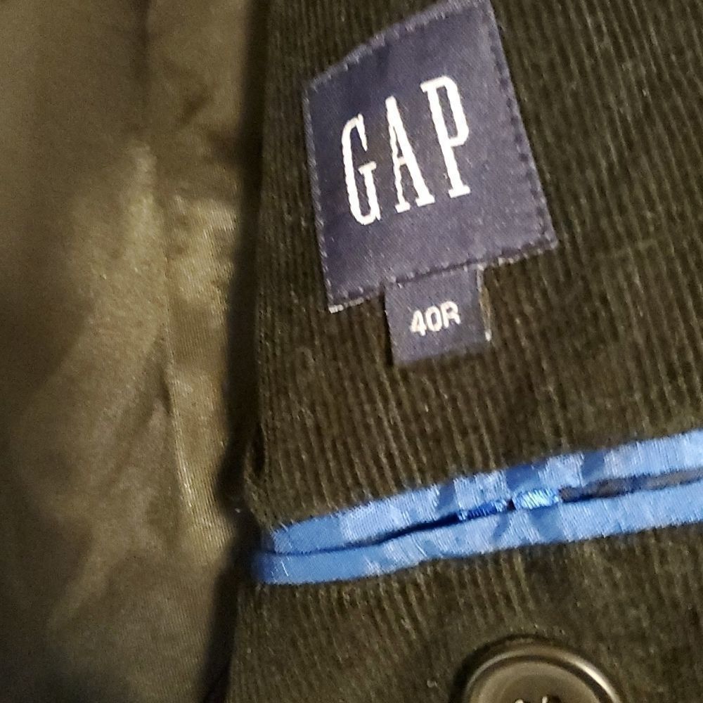 Gap Black Corduroy Men Double Button Jacket Blaze… - image 7